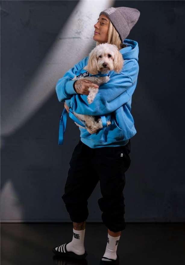 Blue Lagoon oversized hoodie, women 8