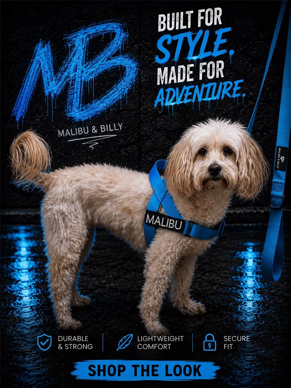 Blue Lagoon personalised harness 7