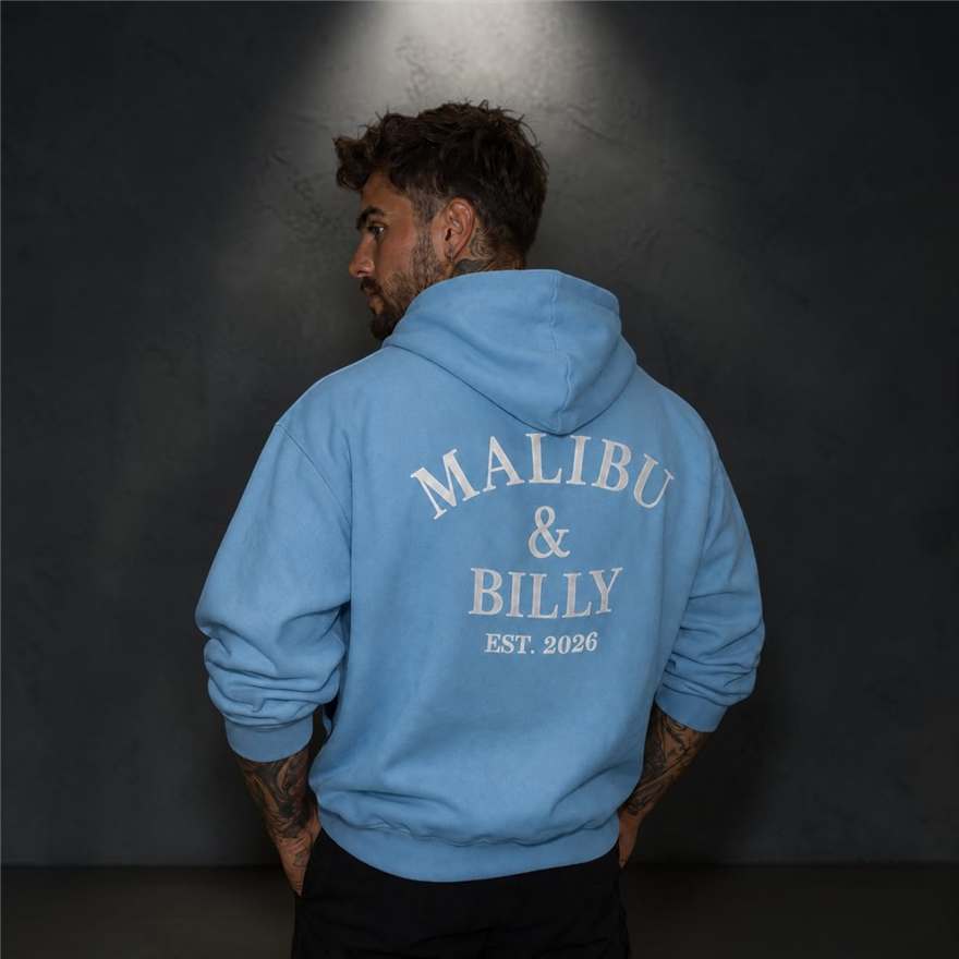 Blue Lagoon oversized hoodie, men 2