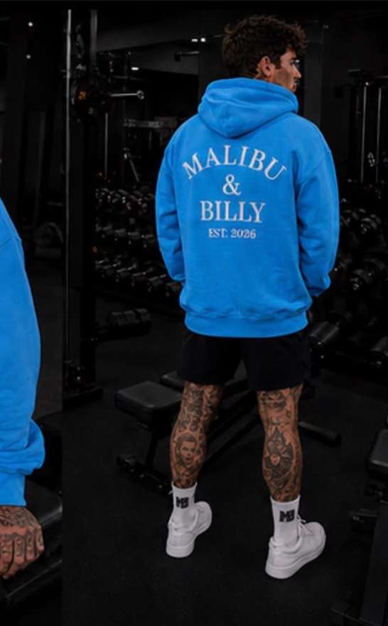 Blue Lagoon oversized hoodie, men 4