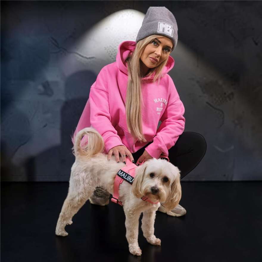 Hot Mess Pink oversized hoodie, women 7