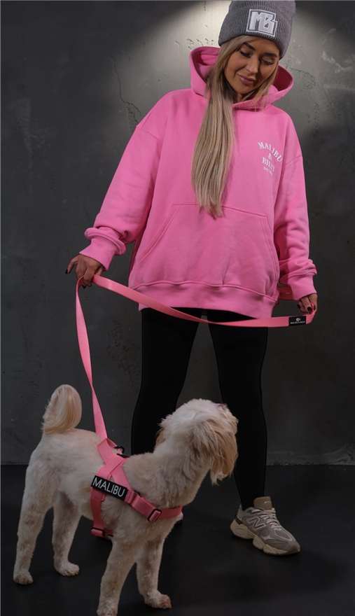 Hot Mess Pink premium dog lead 1