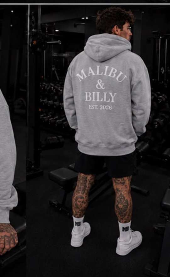 The O.G Grey oversized hoodie, men 4